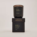Quiet Moment Black Glass Candle 10 oz