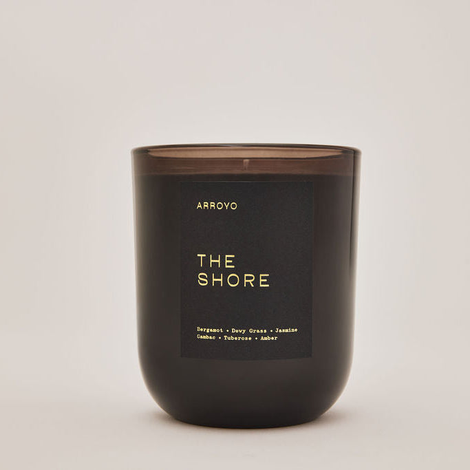 The Shore Black Glass Candle 10 oz